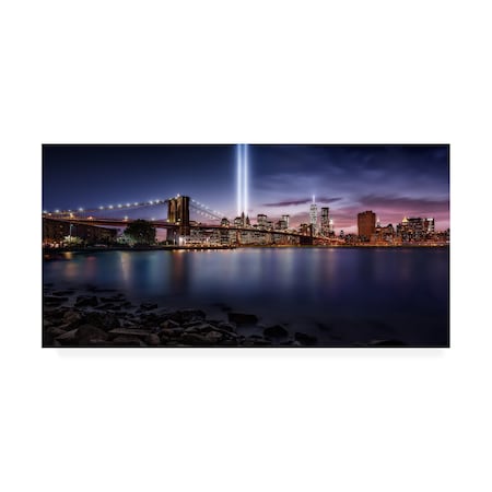 Javier De La 'Unforgettable 9-11' Canvas Art,16x32